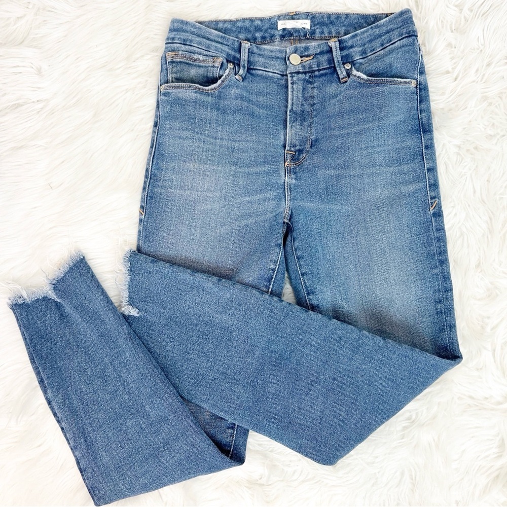 GOOD AMERICAN SKINNY HIGH RISE JEANS WOMENS SZ 2/26